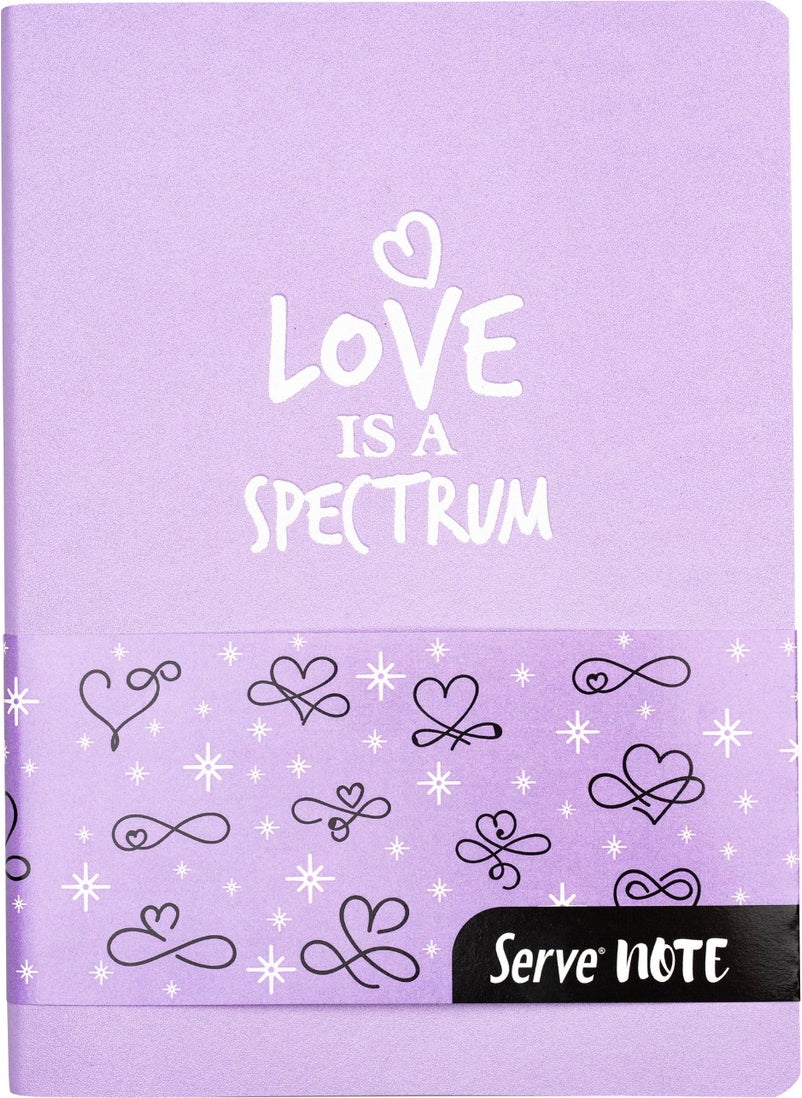Serve A5 Striped Flexible Cover Notebook  - Image 1