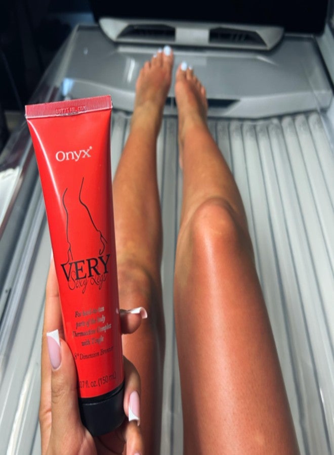 Onyx Very Sexy Legs Tingle Indoor Tanning Bed Lotion | Premium Outdoor Tanning Lotion with Bronzer for Legs & Hard-To-Tan Body Parts | Thermoactive Complex | Hot Tingle Bronzing Formula for Women - Image 4