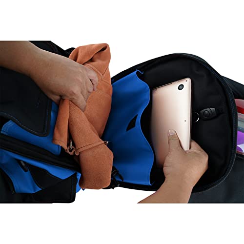 MELOTOUGH Welding Backpack for Tools and Helmet Extreme Gear Pack with Large Capacity Helmet Holder Luggage Storage Bag（Blue） - Image 5