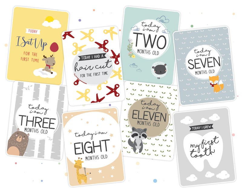 Popcorn Games & Puzzles Popcorn Flash Card for Baby 0-12 Months miletone Cards for Kid new Born Kids Pack of 28 Double Side Cards - Image 5
