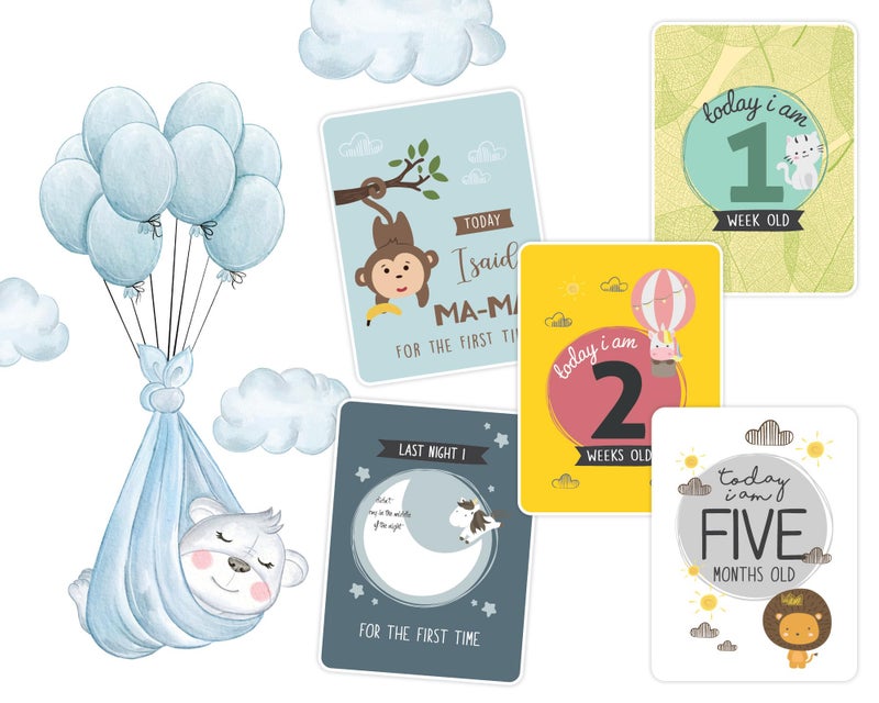 Popcorn Games & Puzzles Popcorn Flash Card for Baby 0-12 Months miletone Cards for Kid new Born Kids Pack of 28 Double Side Cards - Image 3