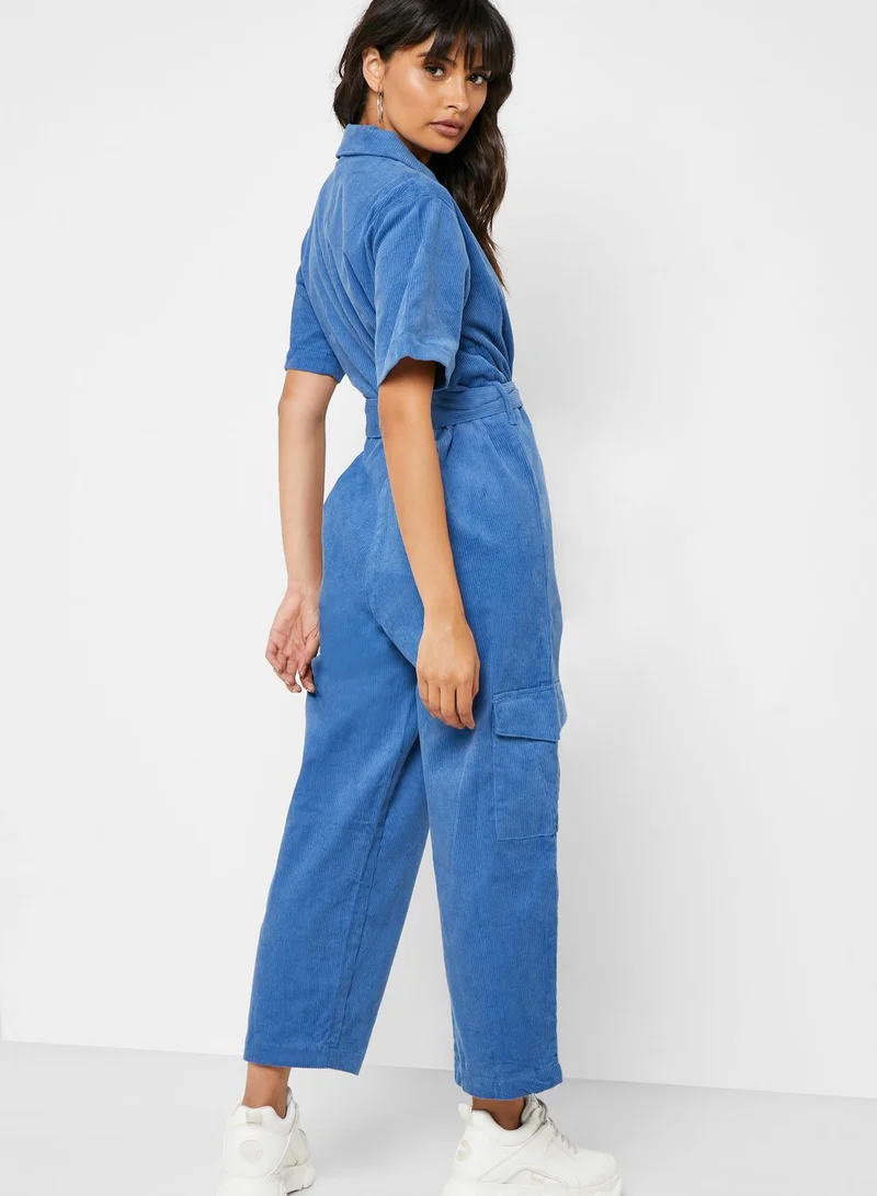 Native Youth Cord Utility Jumpsuit