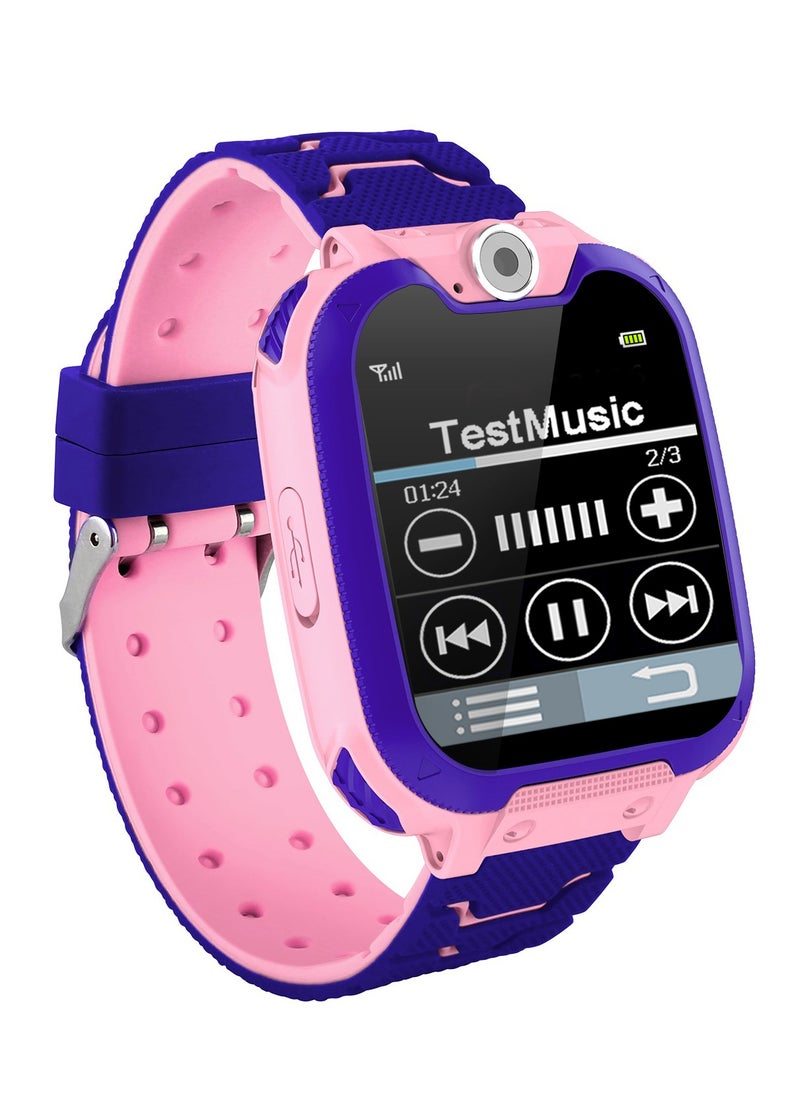 Generic - Kids Smart Watch for Boys and Girls, Kids' Watches with Games, 1.54-inch HD Touch Screen Smartwatch for Children with SOS Call Camera Music Player Game Alarm (Pink) - Image 1