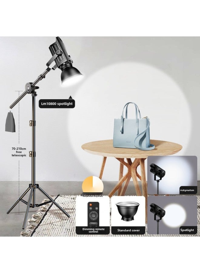 Special Hair Lamp In The Live Broadcast Room Live Overhead Atmosphere Spotlight Gods Girl Hair Lamp Contour Fill Light-Specifications:LM10800 Three-color Bright Sun Lamp 2m Floor Top Lamp Bracket  - Image 1