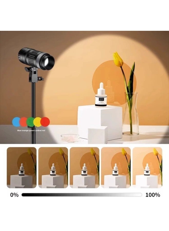 Special Hair Lamp In The Live Broadcast Room Live Overhead Atmosphere Spotlight Gods Girl Hair Lamp Contour Fill Light-Specifications:LM10800 Three-color Bright Sun Lamp 2m Floor Top Lamp Bracket  - Image 3
