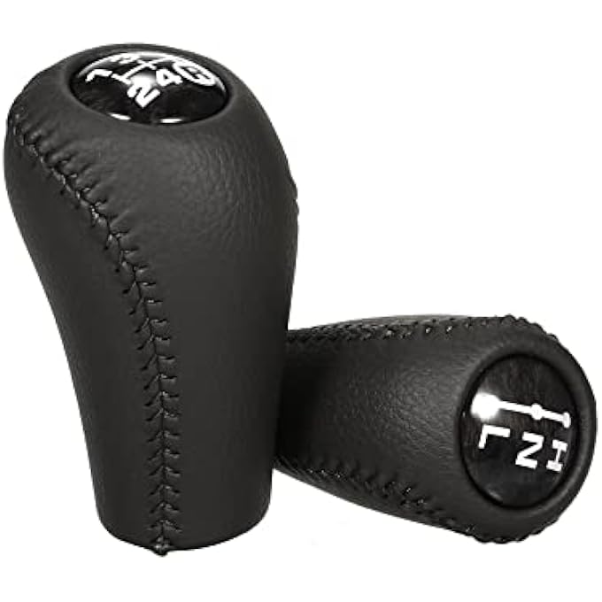 rayihni Eacam 5 Speed Manual Transmission Shifter Knobs Stick  Leather Gear Shifting Knob for Toyota Land Cruiser Prado 4 RunnerHilux 3350420120C0 - Image 4
