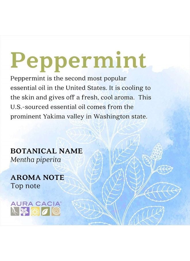 Aura Cacia Essential Oil, Cooling Peppermint, 4 fluid ounce  - Image 2