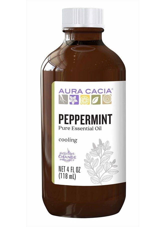 Aura Cacia Essential Oil, Cooling Peppermint, 4 fluid ounce  - Image 1