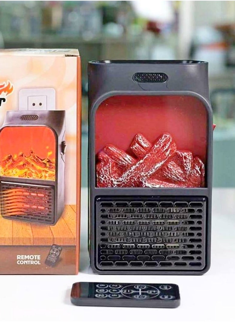 Generic - Wall Fan Heater with LED Display and Remote Control - Image 1
