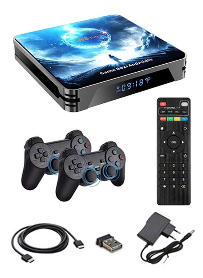 صندوق ألعاب فيديو تلفزيوني ذكي 4K ذكي 4K، جهاز ألعاب فيديو 36000 لعبة 64 جيجابايت 64 جيجابايت جهاز تحكم ألعاب كلاسيكي كلاسيكي 2.4G لاسلكي