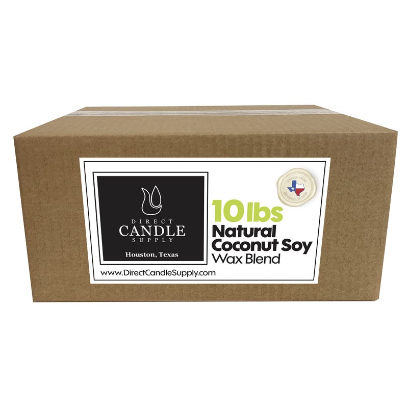 Direct Candle Supply - 10 lb Coconut Soy Candle Wax for Candle Making - Creamy Blend for High Load Fragrance Formulation, Coco Wax, Coconut Soy Candle Wax, Cera para Velas - Image 1