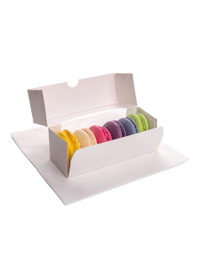 Restaurantware Luxenap 15.75 Inch Disposable Napkins, 600 Soft Linen Like Napkins - Absorbent, Air Laid, Pure White With Pattern Paper Cloth Like Napkins, Pre-folded, For Dinner Party Guests  - Image 2