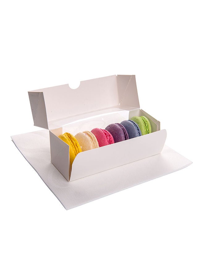 Restaurantware Luxenap 15.75 Inch Disposable Napkins, 600 Soft Linen Like Napkins - Absorbent, Air Laid, Pure White With Pattern Paper Cloth Like Napkins, Pre-folded, For Dinner Party Guests  - Image 5