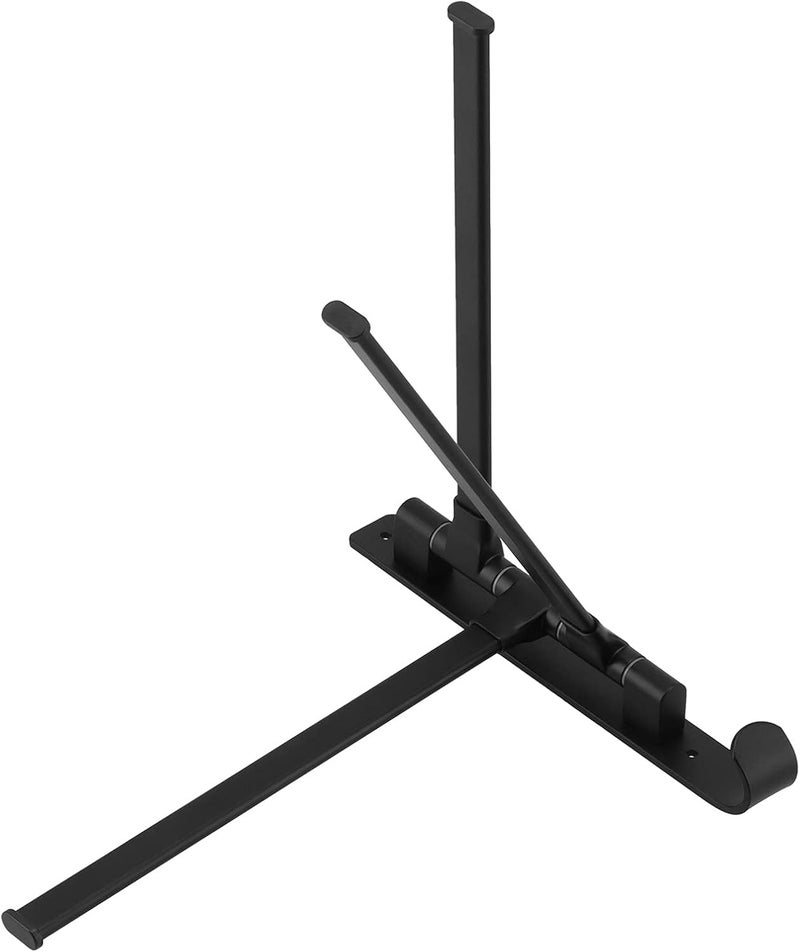 Rotating Towel Rack with 3 Poles, Wall Mounted Bath Towel Holder, Space Aluminum Folding Drying Rack for Bathroom Balcony Kitchen, Matte Black Nordic Minimalist Design - Image 3