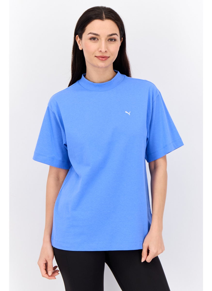Puma x Select Women Sportswear Fit Short Sleeve Outdoor Top, Blue  - Image 1