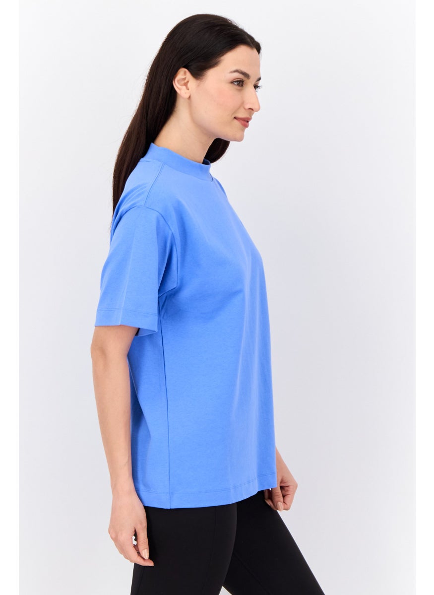 Puma x Select Women Sportswear Fit Short Sleeve Outdoor Top, Blue  - Image 3