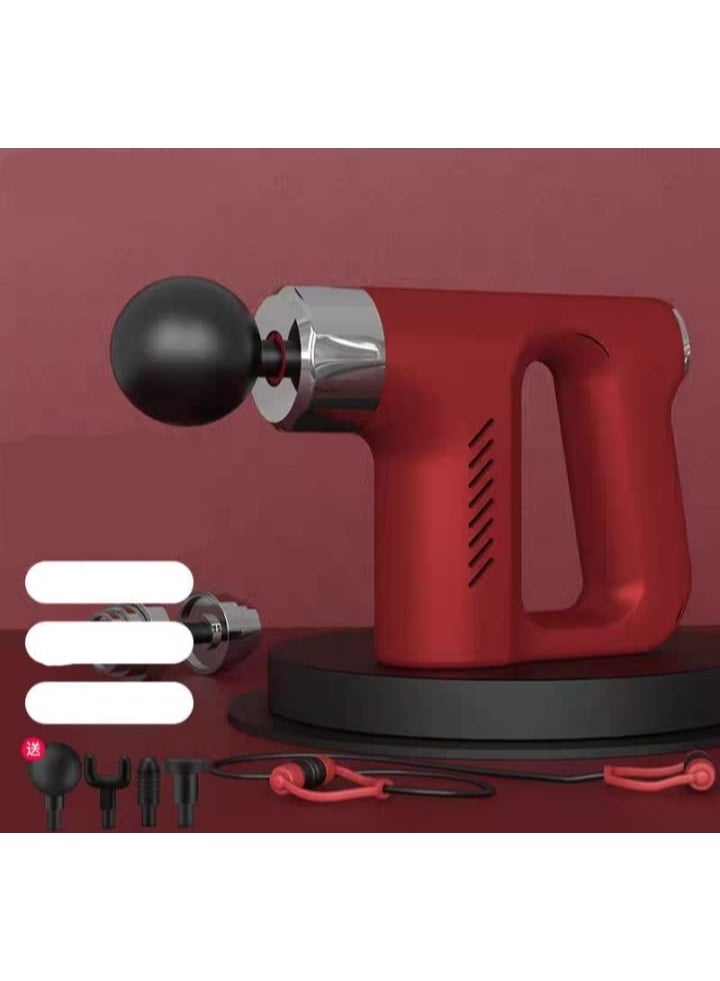 FACIALCARE rechargeable handheld muscle massager designed for deep tissue relaxation and body care supports muscle recovery through high-frequency vibration technology compact and easy to use suitable for post-workout recovery daily muscle relief or relaxation comes in assorted colors with multiple massage heads to target different muscle groups - Image 1