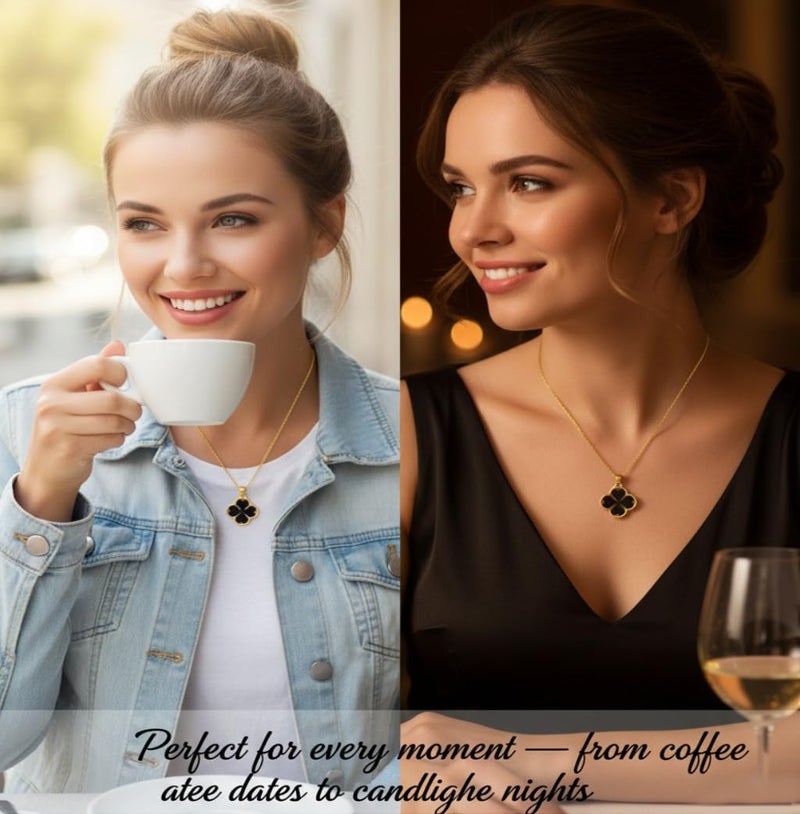 SUPER SOFTENER 5 Pcs Meaningful Necklace Set Combo for Women | Latest Stylish Jewellery with 5 Symbol Charms – Love, Protection, Fortune & Friendship | Fashion Necklace Gift Set for Girls & Women - Image 3