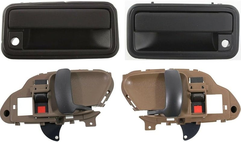 GMC Chevy Cadillac Car Door Handle Set 4pcs Textured Black Plastic 15708051 15708052 - Image 1