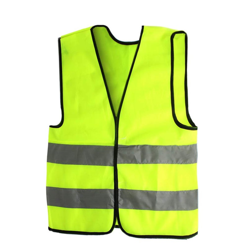 AngelicaAP High Visibility Kids Safety Vest Children Waistcoat Vest Grey Reflective Strips Traffic Clothes for Child