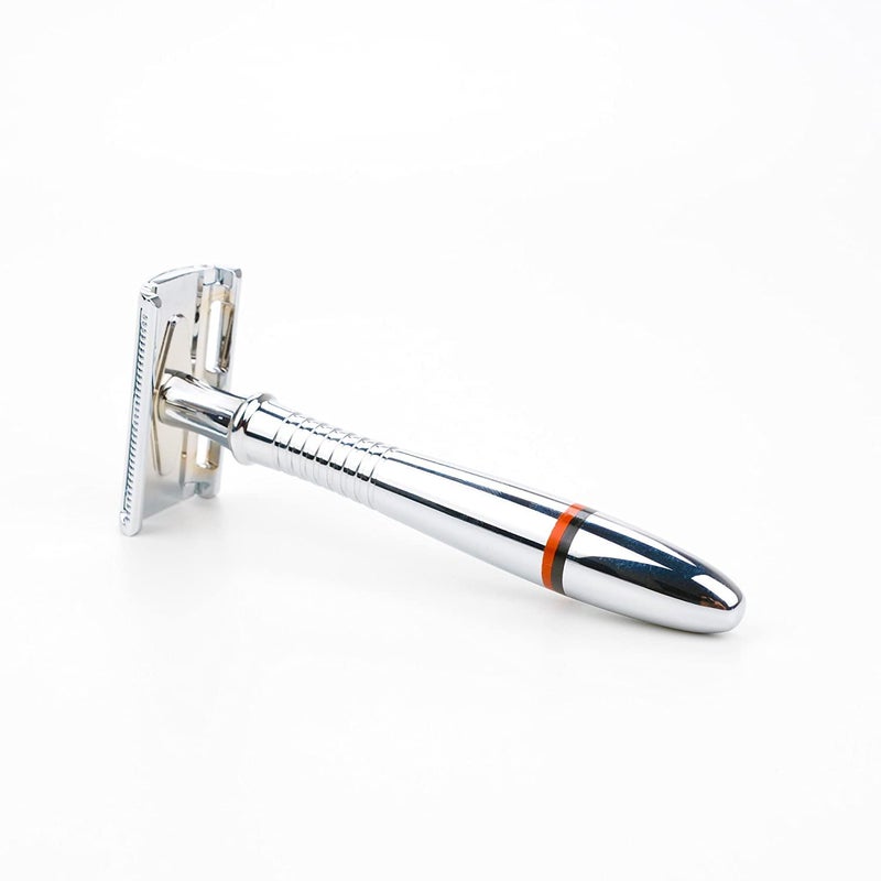 VIKINGS BLADE Double Edge Safety Razor for Men + 5 Swedish Steel Blades + Luxury Case. Classic 3-Piece. Reusable, Eco-Friendly (The Godfather) - Image 4