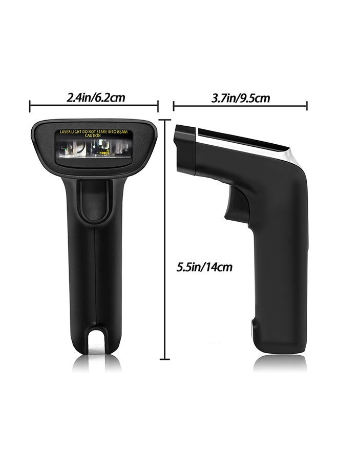 NIBEMINENT Potable Wireless Barcode Scanner Black  - Image 4