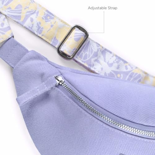 Ecoright Canvas Waist Bag for Women – Crossbody Fanny Pack, Chest Sling & Belt Bum Bag with Zipper & Pockets | Travel Phone Pouch for Riding, Airport, Hiking & Everyday Carry - Image 2