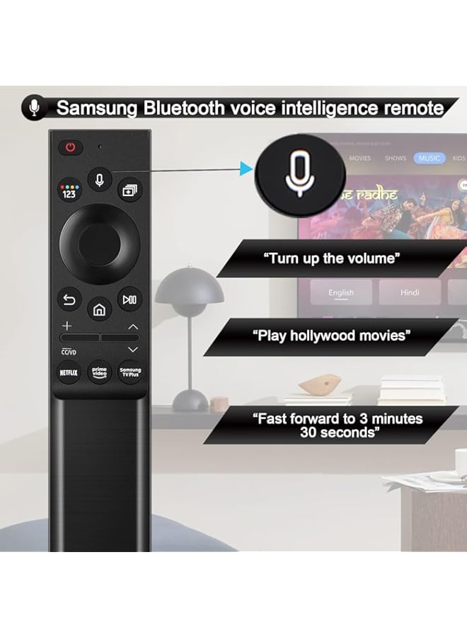 HuHa New BN59-01357A Voice Remote Control Replacement for Samsung Smart Bluetooth The Frame QLED 4K 8K Smart TV QLED Series Q60A Q70A Q80A QN85A QN90A QN800A QN900A Sub BN59-01357B BN59-01357C  - Image 2
