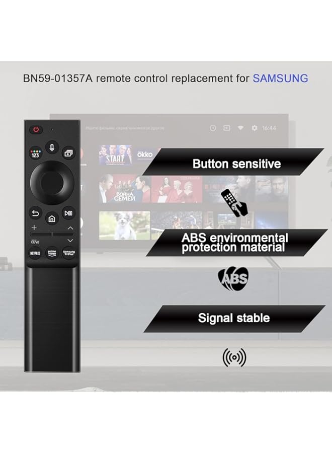 HuHa New BN59-01357A Voice Remote Control Replacement for Samsung Smart Bluetooth The Frame QLED 4K 8K Smart TV QLED Series Q60A Q70A Q80A QN85A QN90A QN800A QN900A Sub BN59-01357B BN59-01357C  - Image 5