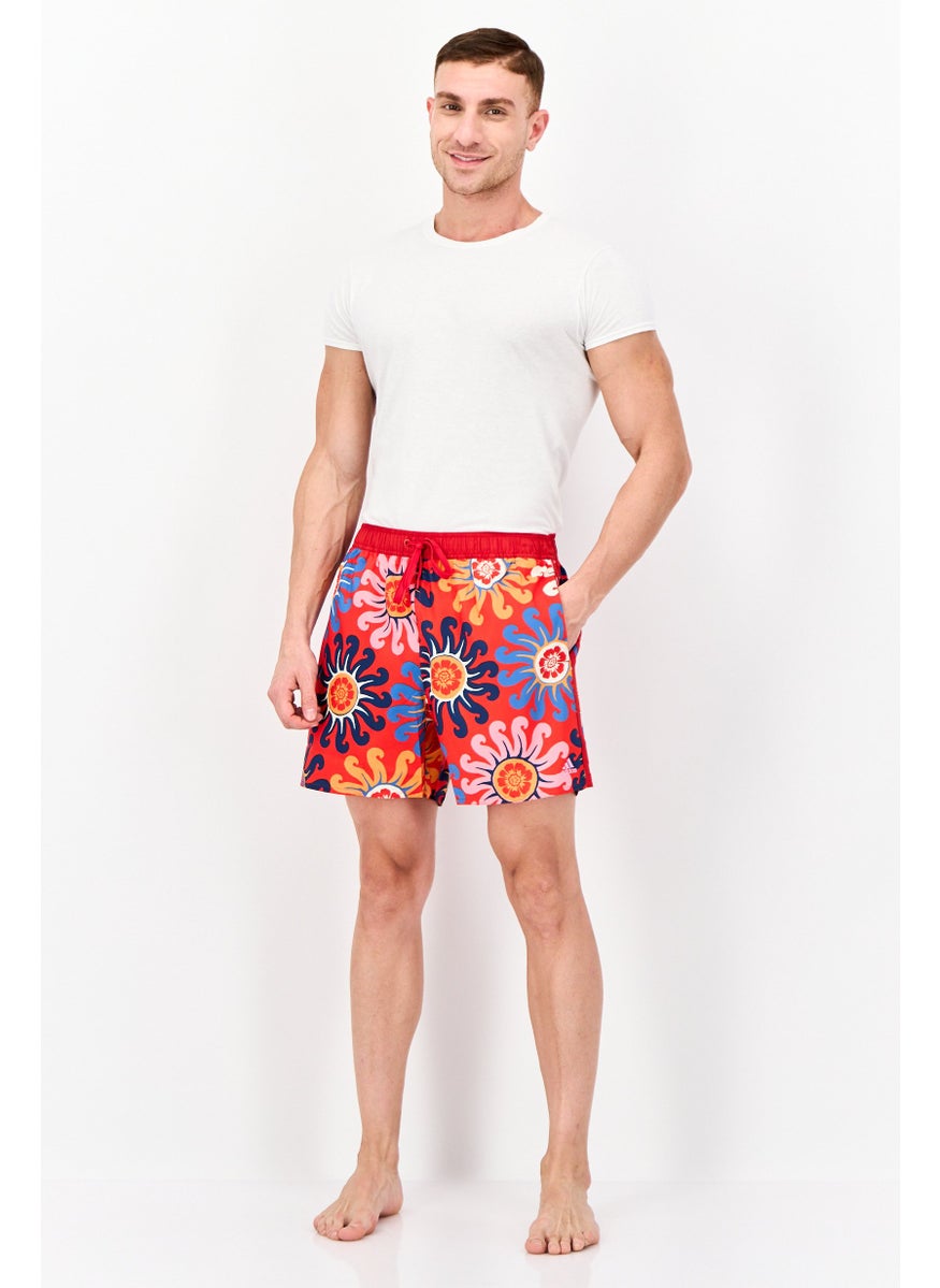 Adidas - Men Drawstring All Over Printed Board Short, Multicolor - Image 1