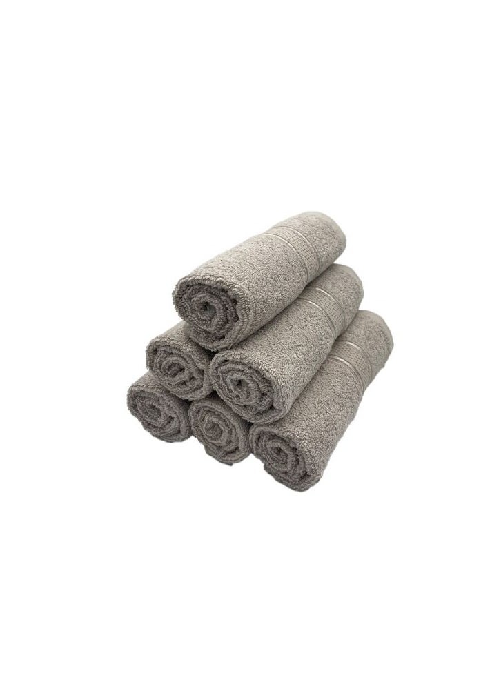 Daffodil (Light Grey) Premium Kids Towel (60x110 Cm-Set of 6) 100% Cotton, Highly Absorbent and Quick dry, Hotel and Spa Quality Bath linen with Stripe Diamond Dobby-500 Gsm - pzsku/Z3C579E050160712E164BZ/45/_/1696568957/c8f5cbb1-a2fa-4d7b-93a3-ec8037e75b81