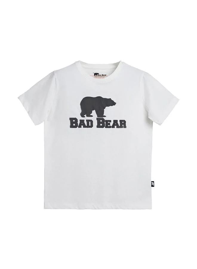 باد بير قميص أطفال Bear Tee Kids أبيض باهت.
