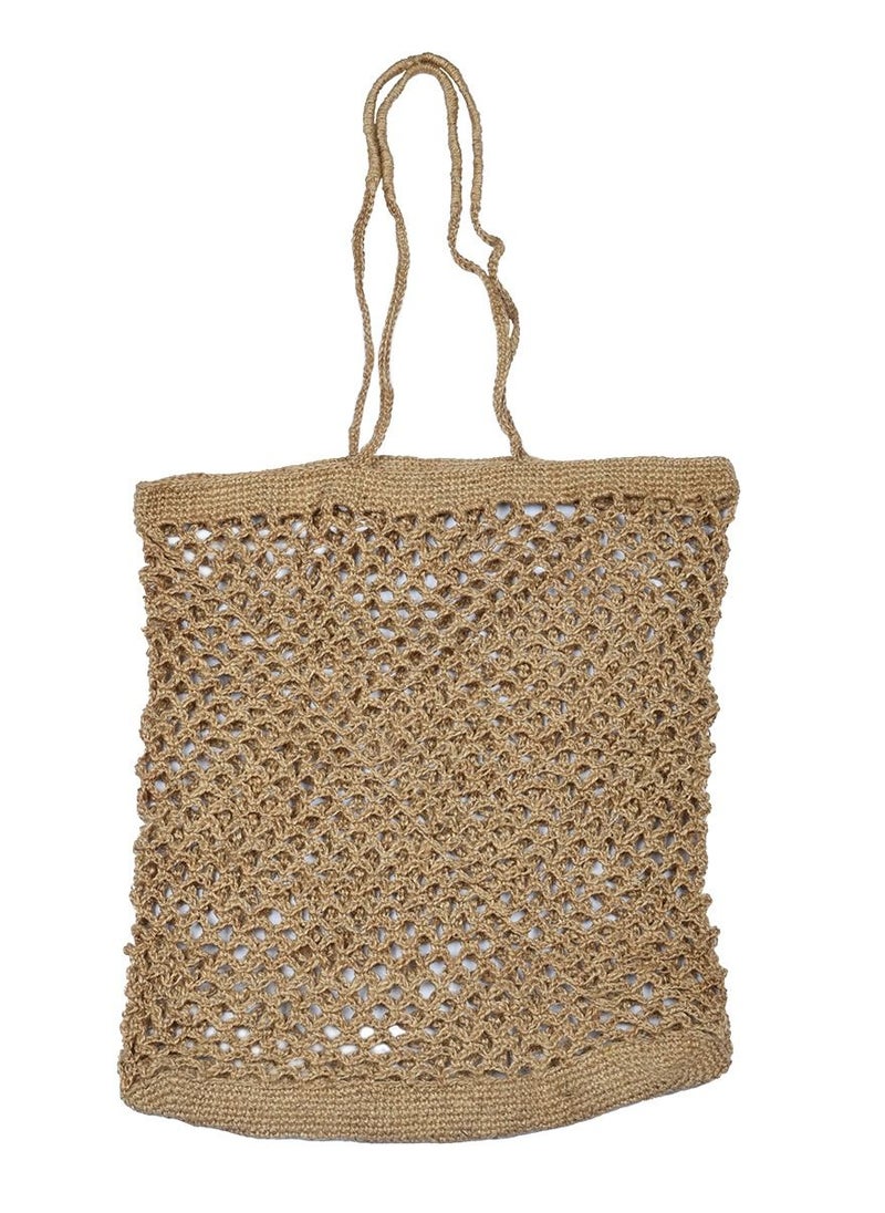 N & H N&H Straw Beach Tote Bag for Women, Crochet Jute Ladies Shoulder Bag, Casual Tote Handmade Hand Bag  - Image 1