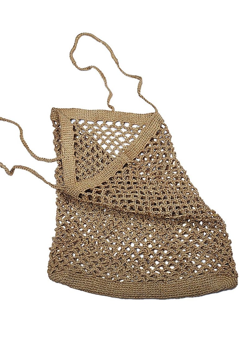 N & H N&H Straw Beach Tote Bag for Women, Crochet Jute Ladies Shoulder Bag, Casual Tote Handmade Hand Bag  - Image 3