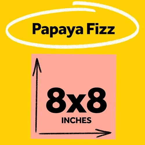 Post It Post-it Super Sticky Big Notes, 8 in. x 8 in., Extra Large Sticky Notes in Papaya Fizz, 2 pads, 60 Sheets Total, Great for Vision Boards, Creative Projects, Study Spaces, Group Brainstorming, and More - Image 2