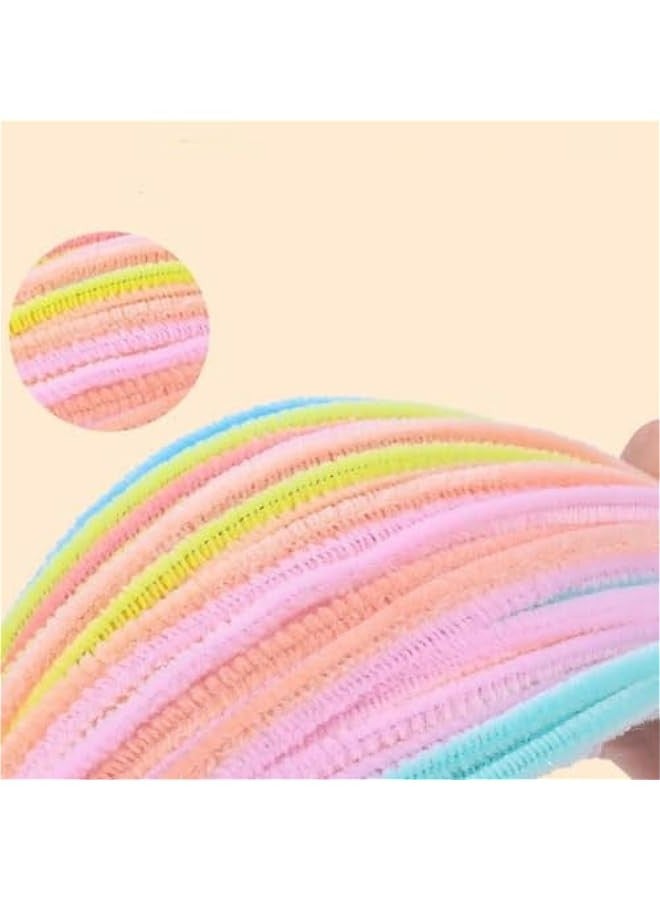 Sisily Craft Supplies: 300 Thick Pipe Cleaners in Pastel Macaron Colors for DIY Projects and Decorations. - Image 5
