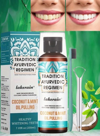 200ml Coconut Oil and Peppermint Oil Pulling Whitening Mouthwash Teeth Whitening Oil Pulling Mouthwash Natural Coconut Oil Pulling for Healthier Teeth and Gum Fresh Breath With 7 Natural Pulling Oil - pzsku/Z3C57DBB57AB244088109Z/45/_/1715844240/671dfd28-c088-4621-a8c0-0b55d1084a93