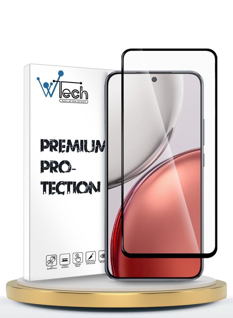 دبليو تيك حافظ شاشة زجاجي مقسّى بحماية كاملة مع غراء كامل لهاتف Honor X9d 5G 2025 سلسلة Premium E2E (MSGECN) - شفاف/أسود - Image 1