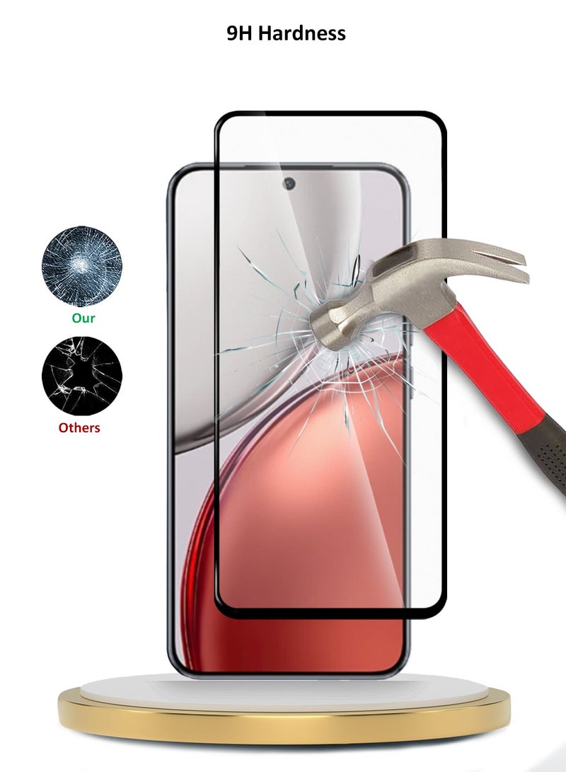 دبليو تيك حافظ شاشة زجاجي مقسّى بحماية كاملة مع غراء كامل لهاتف Honor X9d 5G 2025 سلسلة Premium E2E (MSGECN) - شفاف/أسود - Image 3