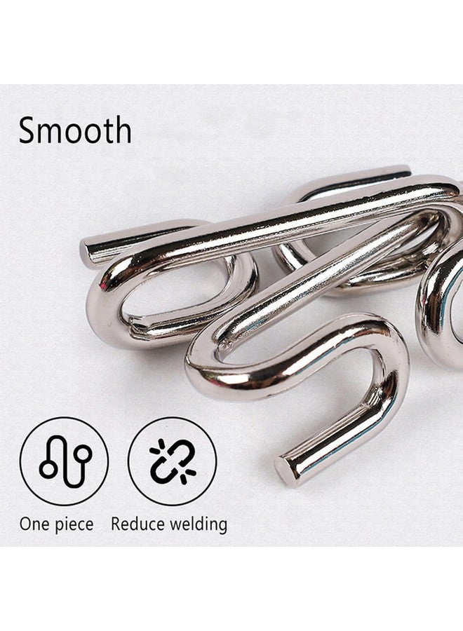 AUGEN Augen Brain Teasers Metal Wire Puzzle Toys, IQ Tester, Brain Games for Kids and Adults, Fun Fidget Puzzles, Train Your Brain, Disentanglement Puzzle Unlock Interlock Toys (8 Pieces, Model- B) - Image 5