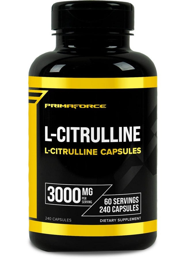 Primaforce بريمافورس L-سيترولين 3000 ملغ، 240 كبسولة، 60 حصة - Image 1