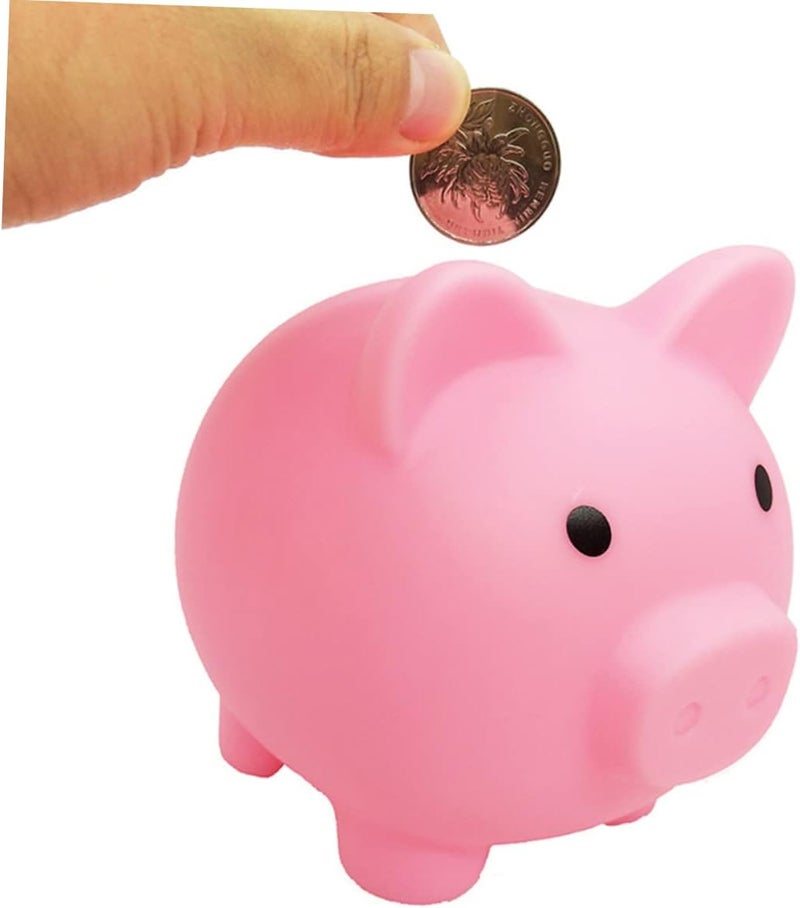 klarako 3pcs Coin Penny Pot Figure Desktop Children Christmas Figurine Container for Animal Kids Boys Pig Organizer Kid Birthday L Practical Silicone Gifts Piggy Banks Girls Unbreakable - Image 2