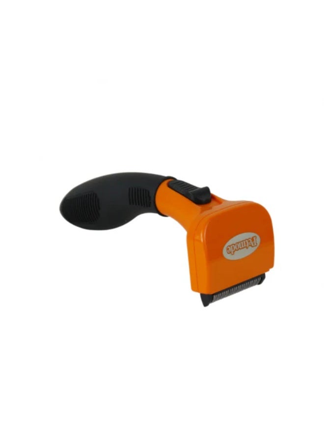 Petmode Medium Orange Deshedding Brush for Long Haired Dogs , 1 pcs