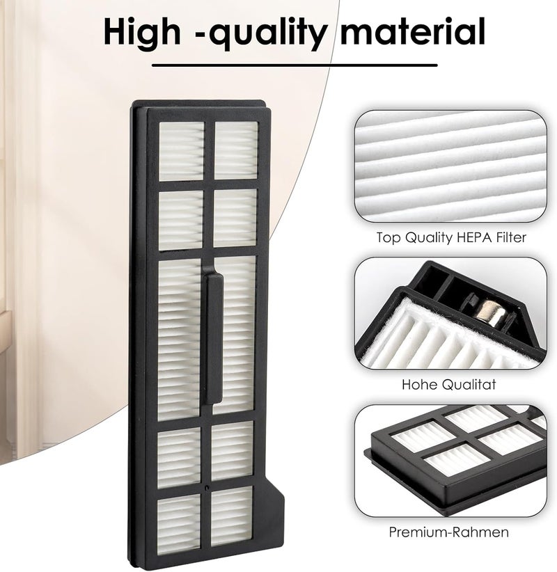 BRUVISH (5 Pack) X10 Pro Omni Replacement HEPA Filters Compatible With Eufy X10 Pro Omni Robotic Vacuum Cleaner, Filters Accessories Kit, Vacuum Filter Kit, Upright Filters Canister Filters - Image 2
