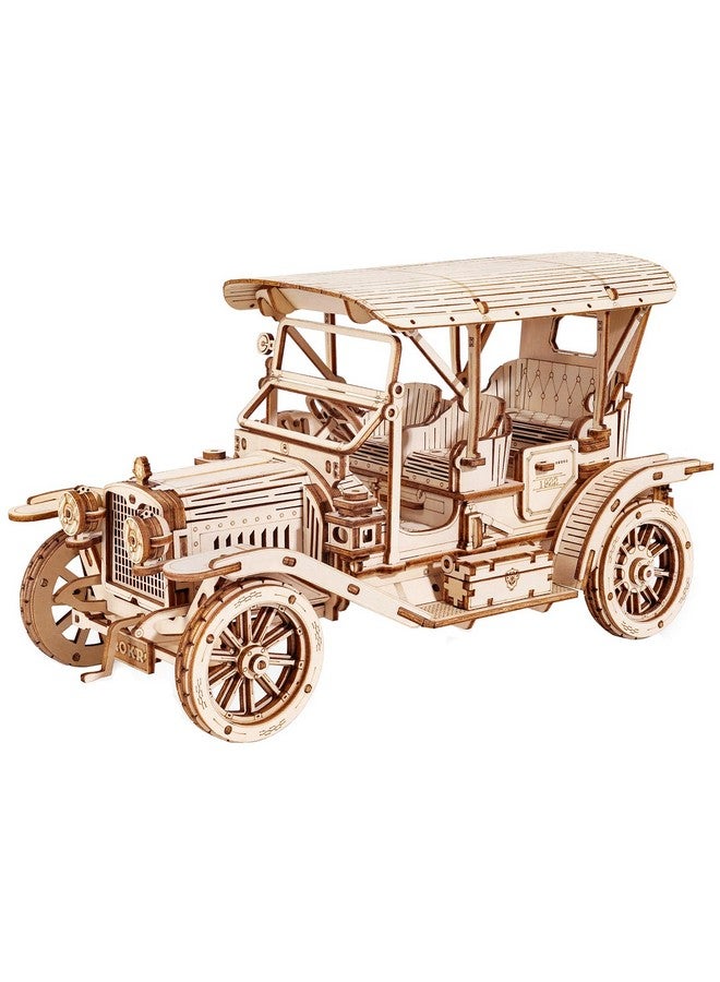 ROKR 3D Wooden Puzzle Model Car Kits To Build For Adults, 1:15 Scale Vintage Car Model Building Kit 298Pcs Wood Craft Hobby Gift For Teens Men Women Christmas - Image 1