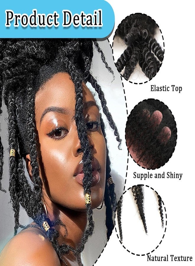 CartHome 2Pcs Curly Hair Extensions for Women, Fluffy Caterpillar Hair Bun Kinky-Curly Hair Extensions Wavy Hairpiece for Symmetric DIY Hairstyles - Image 3