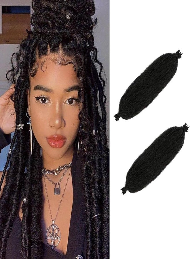 CartHome 2Pcs Curly Hair Extensions for Women, Fluffy Caterpillar Hair Bun Kinky-Curly Hair Extensions Wavy Hairpiece for Symmetric DIY Hairstyles - Image 1