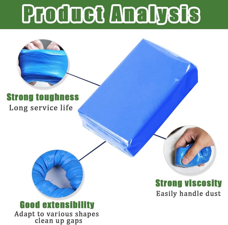 Ruibapa 2 PCS Blue Car Clay Bar for Auto Detailing - Image 4