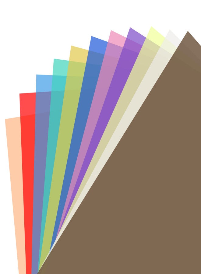 ANDOER 11 Colors/set Transparent Gel Lighting Filter 30* 30cm/ 12* 12in Coloured Overlays Tinted Correction Gels Light Plastic Sheets for LED Light Studio Flash Strobe DJ Light - Image 3