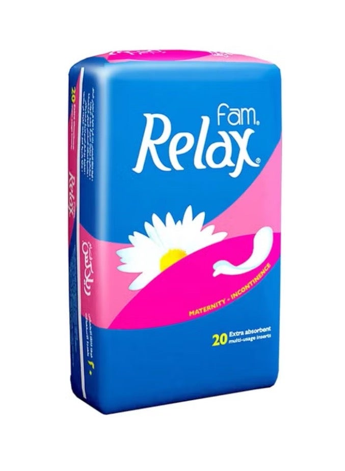 ريلاكس فوط صحية ريلاكس للنساء مكونة من 20 قطعة - Image 1